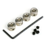 DU-BRO 5/32" PLATED BRASS DURA-COLLARS 4.0MM (4PC), DU-BRO 140, HC_OZ