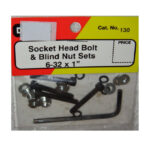 DU-BRO SOCKET HEAD BOLT & BLIND NUT SETS 6-32 X 1",  DU-BRO 130, HC_OZ