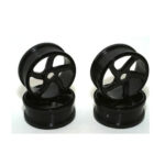 HOBAO 1/8 BUGGY WHEEL BLACK HYPER, 17MM HEX, 4PCS, 81053, HC_OZ