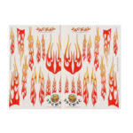 JACKAL GRAPHICS KIT INTERNAL - GOTHIC RED FLAME KIT, 511104. HC_OZ