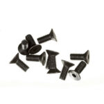 MUGEN 4x10mm FLAT HEAD SCREW HEX DRIVE 10PC, B0747, HC_OZ