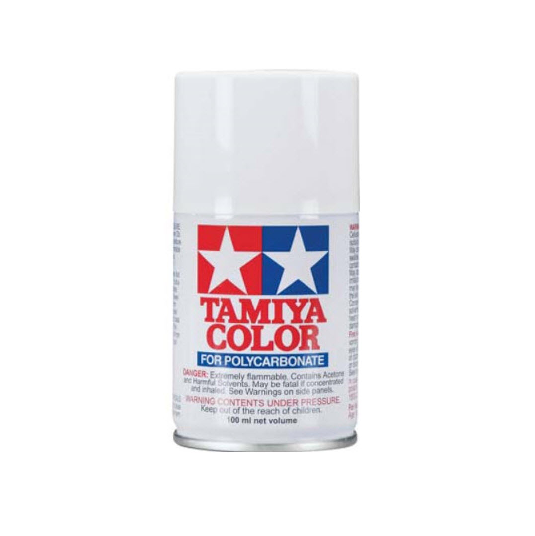 TAMIYA POLYCARBONATE SPRAY PAINT WHITE PS-1, 86001, HC_OZ