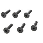 TEAM MAGIC 3x12 mm STEEL FLAT HEAD SCREW 6PC, 126312, HC_OZ