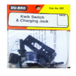 DU-BRO KWIK SWITCH MOUNT & CHARGING JACK MOUNT,  DU-BRO 207, HC_OZ