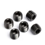 HPI SET SCREW M5 X 4MM BLACK 6PCS,  Z740, HC_OZ