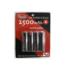 RC REVOLUTION,  AA, 2500MAH, NIMH, RECHARGABLE, (4PCS) 2500RC, HC_OZ
