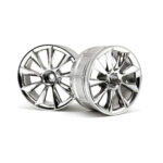 HPI 1/10 LP29 WHEEL ATG RS8 CHROME, 3MM OFFSET,12MM HEX,  2 PCS 33462, HC_OZ