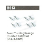REDBACK RACING FRONT TURNING LINKAGE BALL STUD, 8PC, RBR-H013, HC_OZ