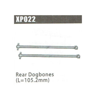 REDBACK RACING REAR DOGBONES FOR REBEL105.2MM 2PC XP022, HC_OZ