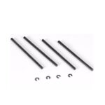 FTX VIPER HINGE PINS LOWER INNER 3MM X 60.3MM  WITH E-CLIP 4PC, FTX8684,  HC_OZ