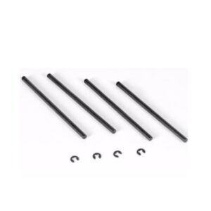FTX VIPER HINGE PINS LOWER INNER 3MM X 60.3MM WITH E-CLIP 4PC, FTX8684, HC_OZ