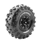 LOUISE 1/10 CR-ROWDY SUPER SOFT CRAWLER 2.2" BLACK RIM 12MM 2PC LT3238VB HC_OZ