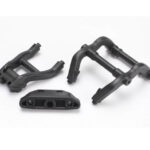 TRAXXAS WHEELIE BAR MOUNTS/ REAR/ REAR SKIDPLATE , BLACK, 6777 HC_OZ