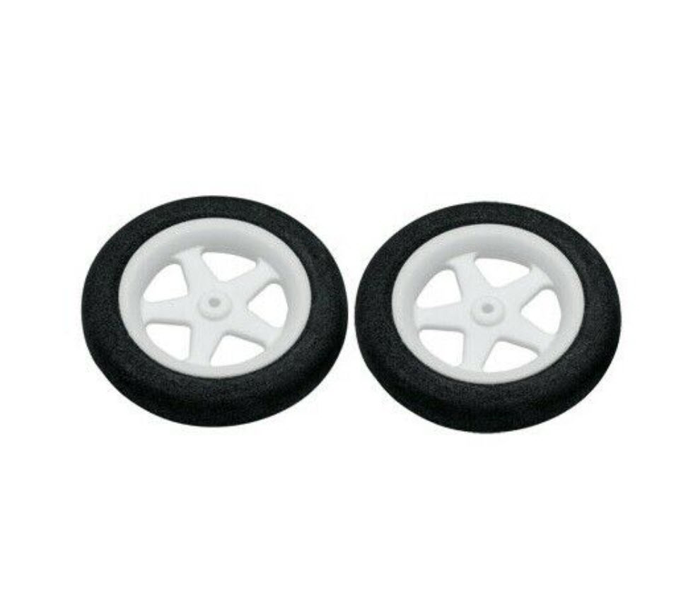 DU-BRO 2.5" MICRO SPORT WHEELS AXLE DIAM .078"/2.0MM , 2PC, 250MS, HC_OZ