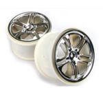 TRAXXAS 1/10 WHEELS SS SPLIT SPOKE 3.8" CHROME, 14MM, 2PC, 5172X (WHITE) HC_OZ