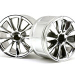 HPI 1/10 LP35 WHEEL ATG RS8, CHROME (9MM OFFSET), 2PC, 33464 HC_OZ