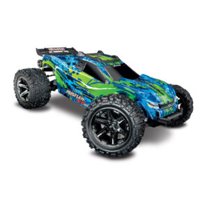 TRAXXAS 1/10 RUSTLER VXL B'LESS 4X4 TRUCK 104+KM TSM 67076-4G HC_OZ