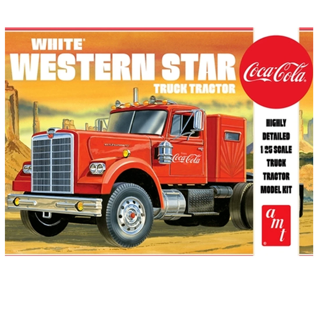 AMT COCO-COLA WHITE WESTERN STAR TRUCK, 1:25, LEVEL 3, AMT1160, HC_OZ