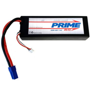 PRIME RC 7.4V 2S 5200MAH 50C LIPO HARD CASE; EC5; PMQB52002SHC HC_OZ