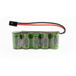TORNADO 1600MAH NIMH 6.0V FLAT RECEIVER BATTERY W/ FUTABA PLUG, TRC-1600F HC_OZ