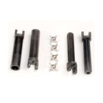 TRAXXAS HALF SHAFTS, LONG TRUCK, EXT SPLICED X 2, INT SPLINED X 2, METAL U JOINTS X 4, 1951 HC_OZ