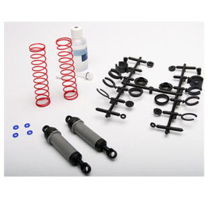 TRAXXAS ULTRA SHOCKS (XX-LONG), GREY, COMPLETE W/SPRING PRE-LOAD SPACER, REAR, 2PC, 3762A, HC_OZ