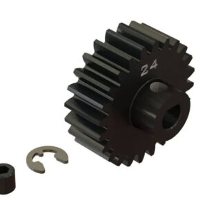 ARRMA 24T Mod1 pinion gear with set screw and E-clip