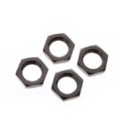 ARRMA ALUMINIUM WHEEL NUT, 17MM, BLACK 4PC, AR310449 HC_OZ