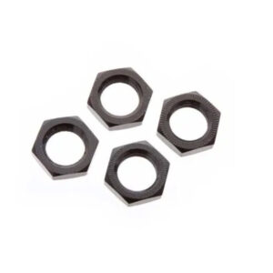ARRMA ALUMINIUM WHEEL NUT, 17MM, BLACK 4PC, AR310449 HC_OZ