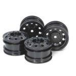 TAMIYA 1/14 ON ROAD RACING TRUCK WHEELS, BLACK 4PC, 54741 HC_OZ