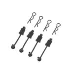 ARRMA 1/8 scale body clip retainer set, black