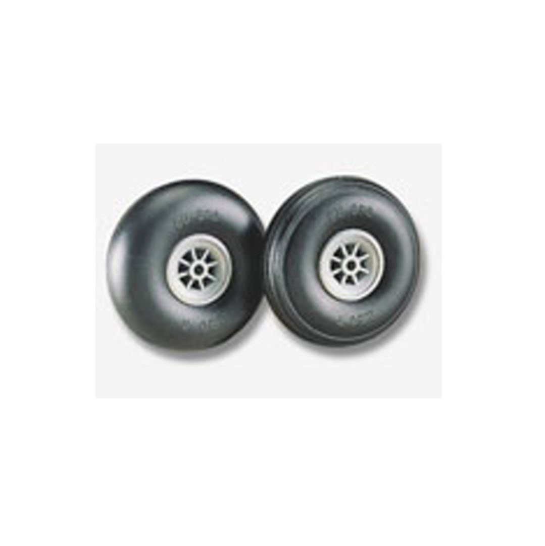 DU-BRO 3" DIA (76MM), LOW BOUNCE SHOCK ABSORBING WHEELS 2PC, 300R HC_OZ