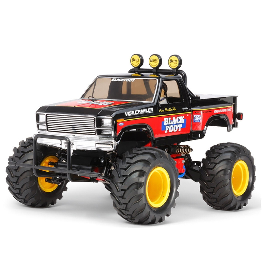TAMIYA 1/10 BLACKFOOT 2WD OFF ROAD MONSTER TRUCK, KIT, NO ESC, 58633A HC_OZ