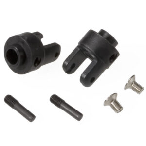 TRAXXAS DIFF OUTPUT YOKES, BLACK, 3X5MM CS SCREWS, 4628R, HC_OZ