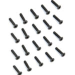 THUNDER TIGER FLAT HEAD COUNTER SUNK BLACK SCREW, M3X14MM, 20PC, PD0680, HC_OZ