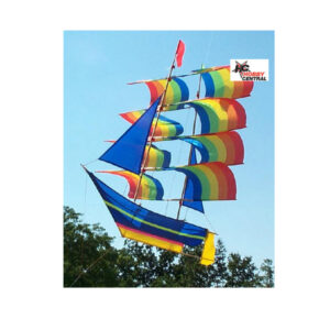 X-KITES 3D SUPERLARGE PIRATE SHIP KITE, RAINBOW COLOUR HC_OZ