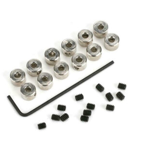 DU-BRO 3/32" PLATED BRASS DURA-COLLARS, 2.4MM, 12PC, 596, HC_OZ