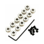 DU-BRO 1/8" PLATED BRASS DURA-COLLARS 3.2MM, 12PC, DUBRO597, HC_OZ