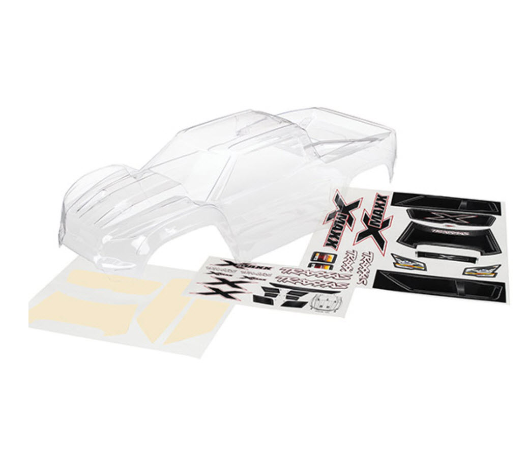 TRAXXAS 1/5 X-MAXX CLEAR BODY, REQUIRES PAINT, 7711, HC_OZ