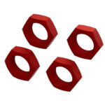 ARRMA 24mm aluminum wheel nuts red