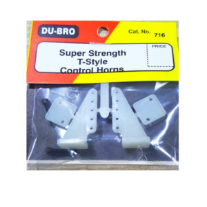 DUBRO SUPER STRENGTH T-STYLE CONTROL HORN 2PC, DUBRO716, HC_OZ