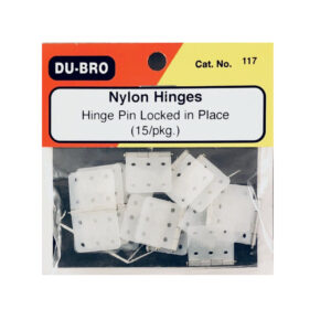 DU-BRO MEDIUM NYLON HINGES 15PCS DUBRO117 HC_OZ