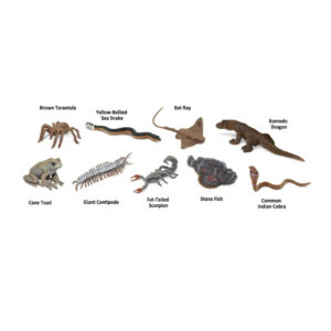 SAFARI LTD 9PC VENOMOUS CREATURES TOOB SAF679504 HC_OZ