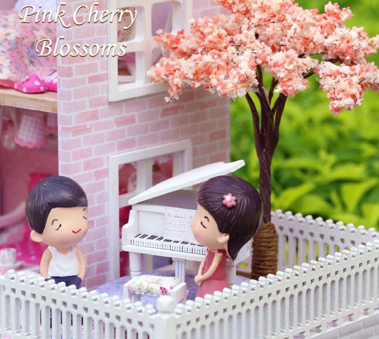 CUTE ROOM DIY MINIATURE HOUSE KIT "PINK CHERRY BLOSSOMS", 1:24, A036-A, HC_OZ - Image 5